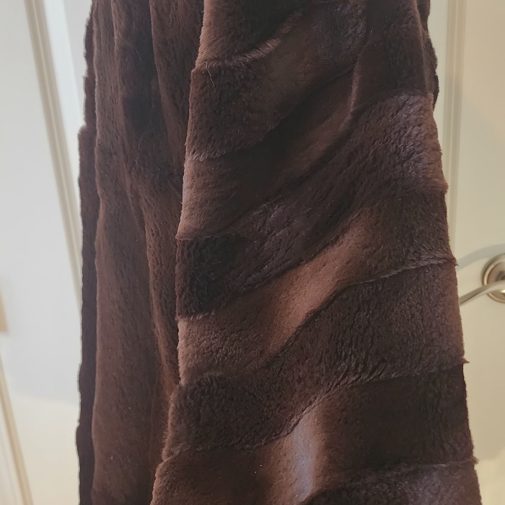 Vintage HODDERS Brown Sheared Beaver Fur Coat, Lightweight - Picture 4 of 13